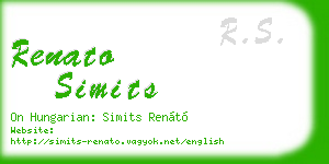 renato simits business card
