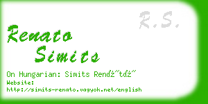 renato simits business card